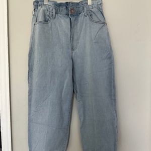 Express Paperbag Waist Stretch Jeans Joggers Pants. Size 14 S
